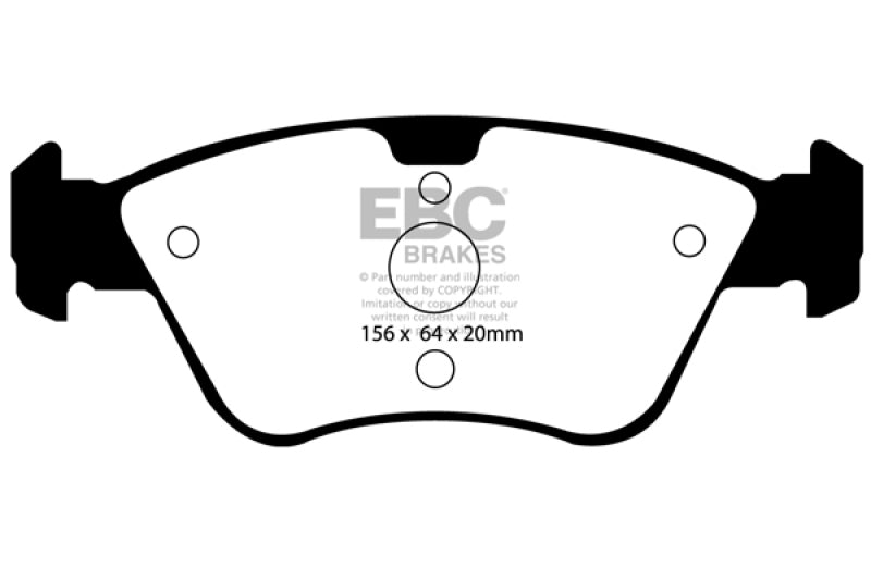 EBC 03-08 Chrysler Crossfire 3.2 Yellowstuff Front Brake Pads EBC 03-08 Chrysler Crossfire 3.2 Yellowstuff Front Brake Pads