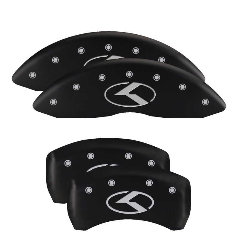 MGP 4 Caliper Covers Engraved Front & Rear MGP Red Finish Silver Characters 2018 Genesis G80 MGP 4 Caliper Covers Engraved Front & Rear MGP Red Finish Silver Characters 2018 Genesis G80