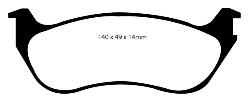 EBC 02-05 Ford Explorer 4.0 2WD Greenstuff Rear Brake Pads EBC 02-05 Ford Explorer 4.0 2WD Greenstuff Rear Brake Pads