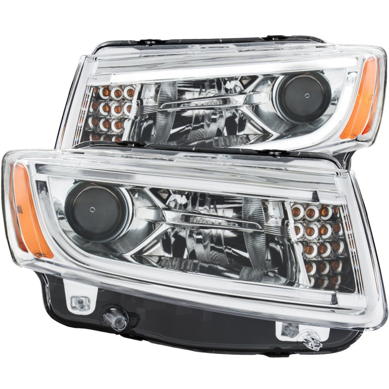 ANZO 2014-2015 Jeep Grand Cherokee Projector Headlights w/ Plank Style Design Chrome ANZO 2014-2015 Jeep Grand Cherokee Projector Headlights w/ Plank Style Design Chrome