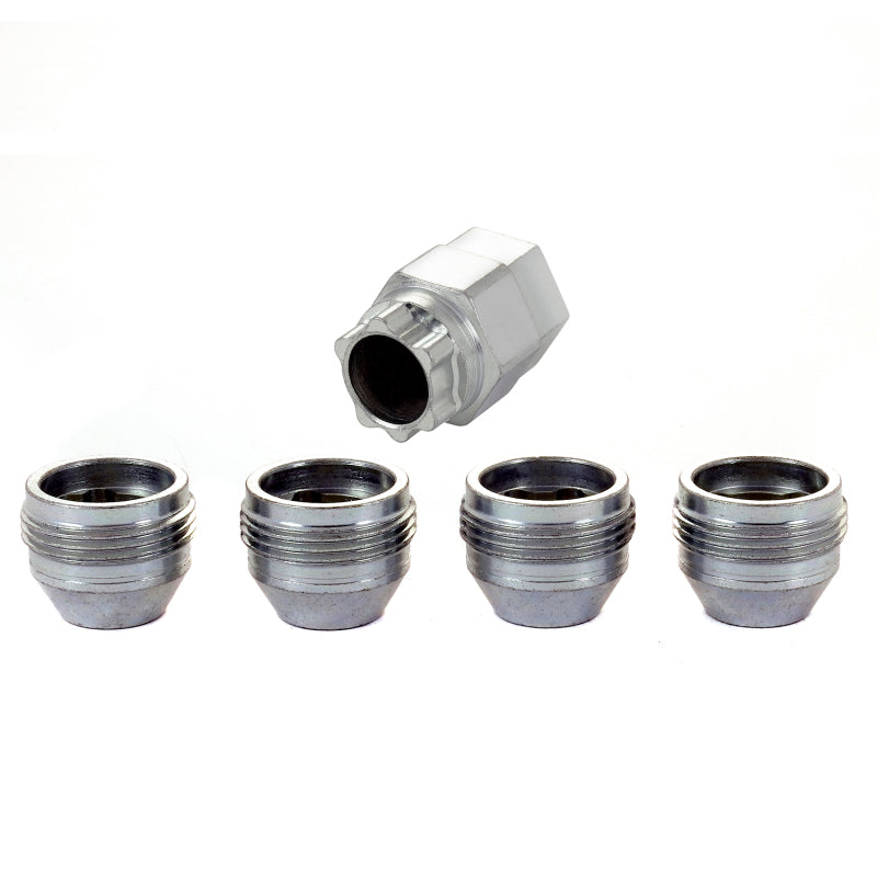 McGard Wheel Lock Nut Set - 4pk. (Under Hub Cap / Cone Seat) M12X1.5 / 19mm & 21mm Hex / .775in. L McGard Wheel Lock Nut Set - 4pk. (Under Hub Cap / Cone Seat) M12X1.5 / 19mm & 21mm Hex / .775in. L
