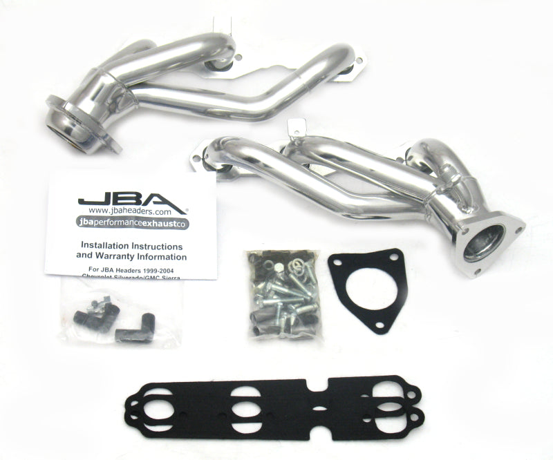 JBA 99-02 GM Truck 4.3L V6 w/o A.I.R. Injection 1-1/2in Primary Silver Ctd Cat4Ward Header JBA 99-02 GM Truck 4.3L V6 w/o A.I.R. Injection 1-1/2in Primary Silver Ctd Cat4Ward Header