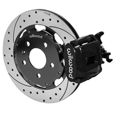 Wilwood 03-08 Audi A4 Caliper-Combination Parking Brake Rear 12.19 Rotor - Black