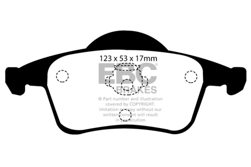 EBC 01-05 Volvo S60 2.3 Turbo T5 Yellowstuff Rear Brake Pads EBC 01-05 Volvo S60 2.3 Turbo T5 Yellowstuff Rear Brake Pads