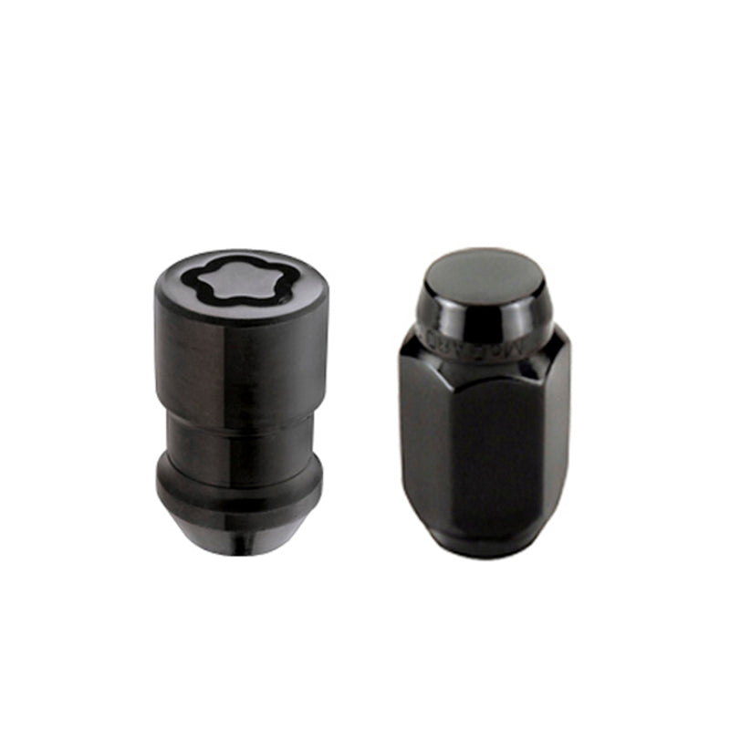 McGard 5 Lug Hex Install Kit w/Locks (Cone Seat Nut) 1/2-20 / 13/16 Hex / 1.5in. Length - Black McGard 5 Lug Hex Install Kit w/Locks (Cone Seat Nut) 1/2-20 / 13/16 Hex / 1.5in. Length - Black