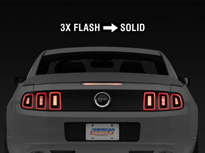 Raxiom 10-14 Ford Mustang Formula LED Third Brake Light- Light Smoked Raxiom 10-14 Ford Mustang Formula LED Third Brake Light- Light Smoked