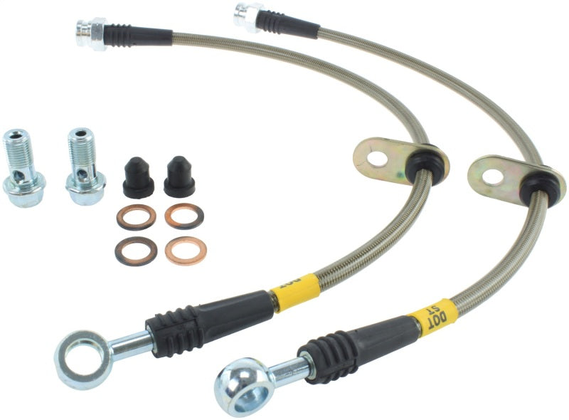 StopTech 06-12 Mitsubishi Eclipse Stainless Steel Rear Brake Lines StopTech 06-12 Mitsubishi Eclipse Stainless Steel Rear Brake Lines
