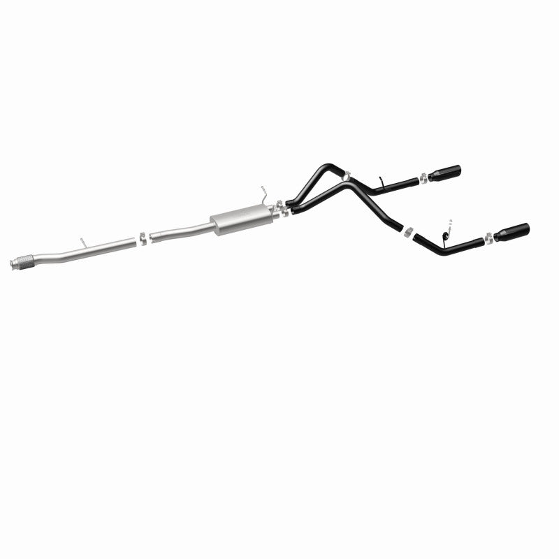 MagnaFlow SYS Cat-Back 4in Black Dual Split Rear Tips 14-15 Chevy Silverado/GMC Sierra 4.3L-5.3L MagnaFlow SYS Cat-Back 4in Black Dual Split Rear Tips 14-15 Chevy Silverado/GMC Sierra 4.3L-5.3L