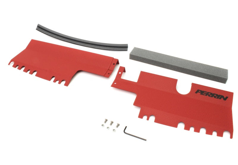Perrin 15-21 WRX/STI Radiator Shroud (Without OEM Intake Scoop) - Red Perrin 15-21 WRX/STI Radiator Shroud (Without OEM Intake Scoop) - Red