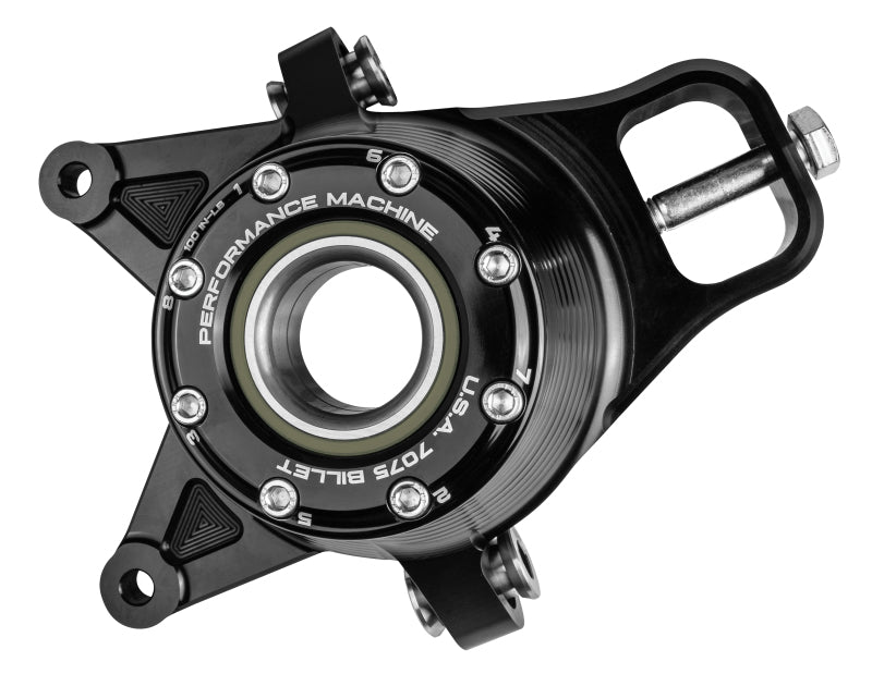 Performance Machine UTV Bearing Carrier Assembly - Black Ano Performance Machine UTV Bearing Carrier Assembly - Black Ano