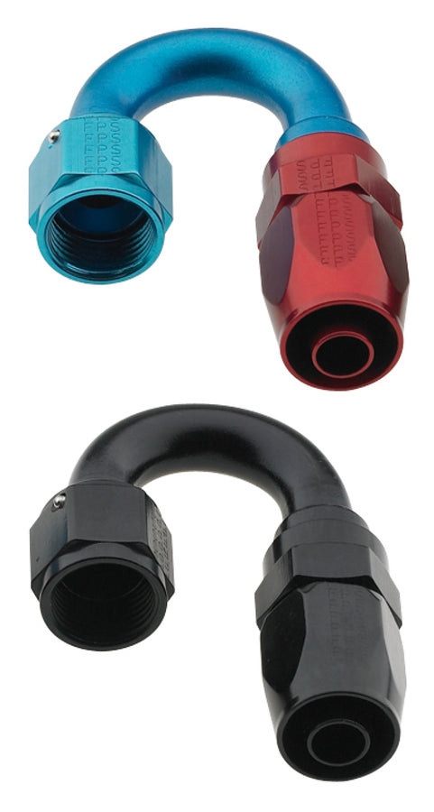 Fragola -6AN x 180 Degree Pro-Flow Hose End - Black Fragola -6AN x 180 Degree Pro-Flow Hose End - Black