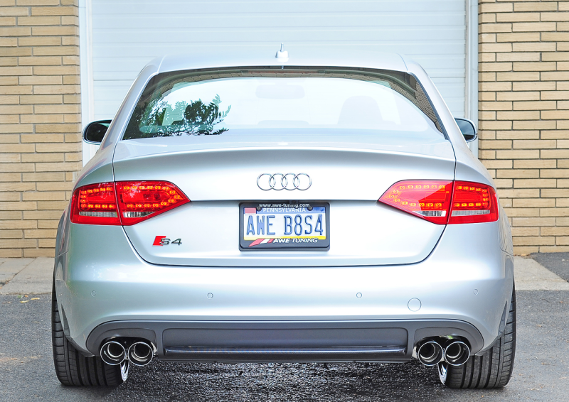 AWE Tuning Audi B8 / B8.5 S4 3.0T Touring Edition Exhaust - Chrome Silver Tips (90mm) AWE Tuning Audi B8 / B8.5 S4 3.0T Touring Edition Exhaust - Chrome Silver Tips (90mm)