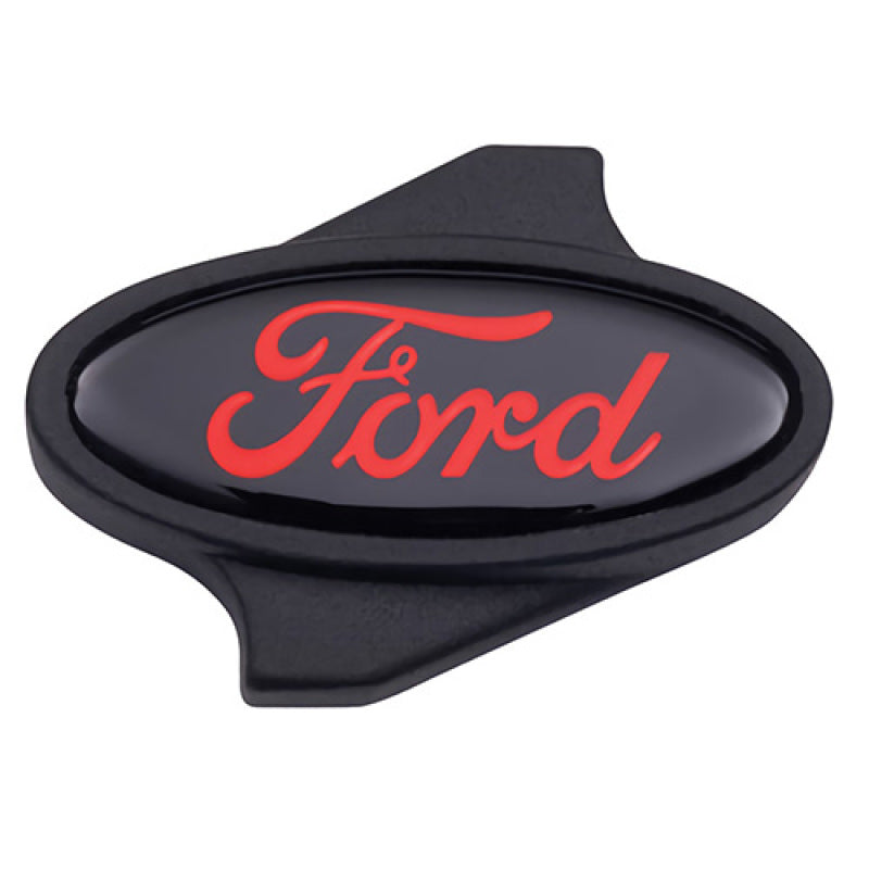Ford Racing Air Cleaner Nut w/ Red Ford Logo - Black Ford Racing Air Cleaner Nut w/ Red Ford Logo - Black