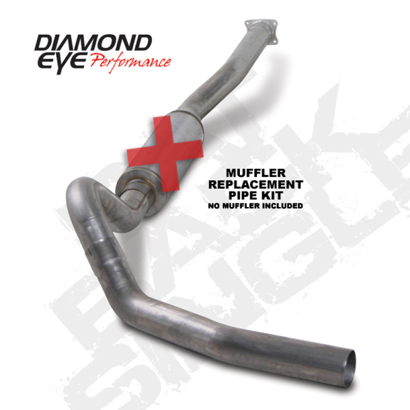 Diamond Eye KIT 4in CB SGL MFLR RPLCMENT PIPE SS 01-05 CHEVY/GMC 6.6L 2500/3500 Diamond Eye KIT 4in CB SGL MFLR RPLCMENT PIPE SS 01-05 CHEVY/GMC 6.6L 2500/3500