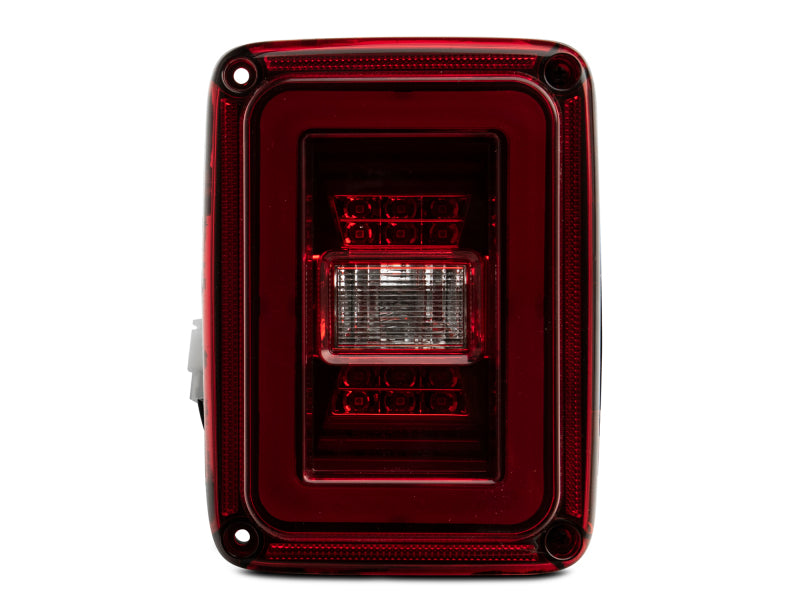 Raxiom 07-18 Jeep Wrangler JK JL Style LED Tail Lights- Black Housing - Red Lens Raxiom 07-18 Jeep Wrangler JK JL Style LED Tail Lights- Black Housing - Red Lens