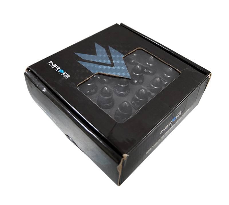 NRG 500 Series M12 X 1.5 Bullet Shape Steel Lug Nut Set - 21 Pc w/Lock Key - Black NRG 500 Series M12 X 1.5 Bullet Shape Steel Lug Nut Set - 21 Pc w/Lock Key - Black