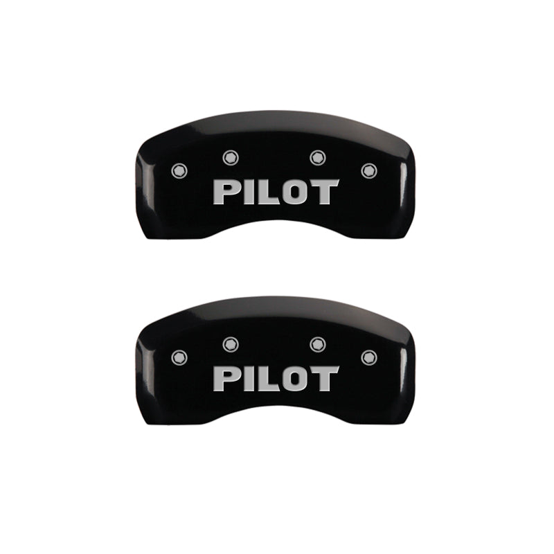 MGP 4 Caliper Covers Engraved Front Honda Engraved Rear Pilot/2015 Black finish silver ch MGP 4 Caliper Covers Engraved Front Honda Engraved Rear Pilot/2015 Black finish silver ch