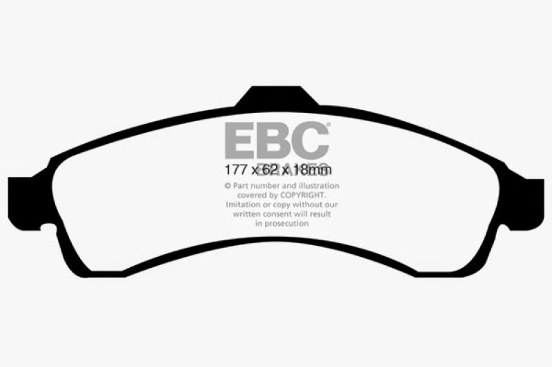EBC 03-05 Buick Rainier 4.2 Yellowstuff Front Brake Pads EBC 03-05 Buick Rainier 4.2 Yellowstuff Front Brake Pads