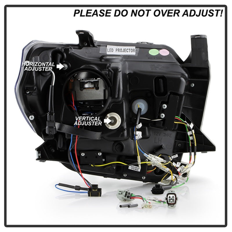 Spyder Apex 14-21 Toyota Tundra High-Power LED Module Headlights - Black (PRO-YD-TTU14V2AP-SBSEQ-BK) Spyder Apex 14-21 Toyota Tundra High-Power LED Module Headlights - Black (PRO-YD-TTU14V2AP-SBSEQ-BK)