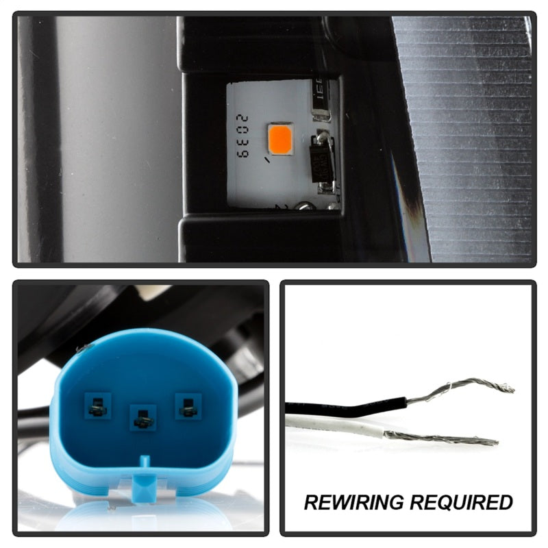 Spyder Ford F-250 99-04/Excursion 00-04 1 Piece LED Headlights - Black PRO-YD-FF25099V2PL-BK Spyder Ford F-250 99-04/Excursion 00-04 1 Piece LED Headlights - Black PRO-YD-FF25099V2PL-BK