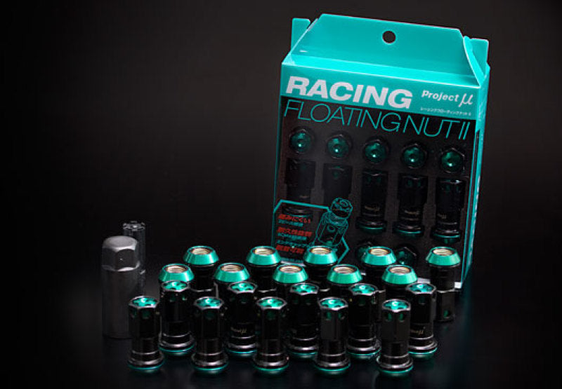 Project Mu Racing Floating Lug Nut II M12 x 1.5 - Black Project Mu Racing Floating Lug Nut II M12 x 1.5 - Black