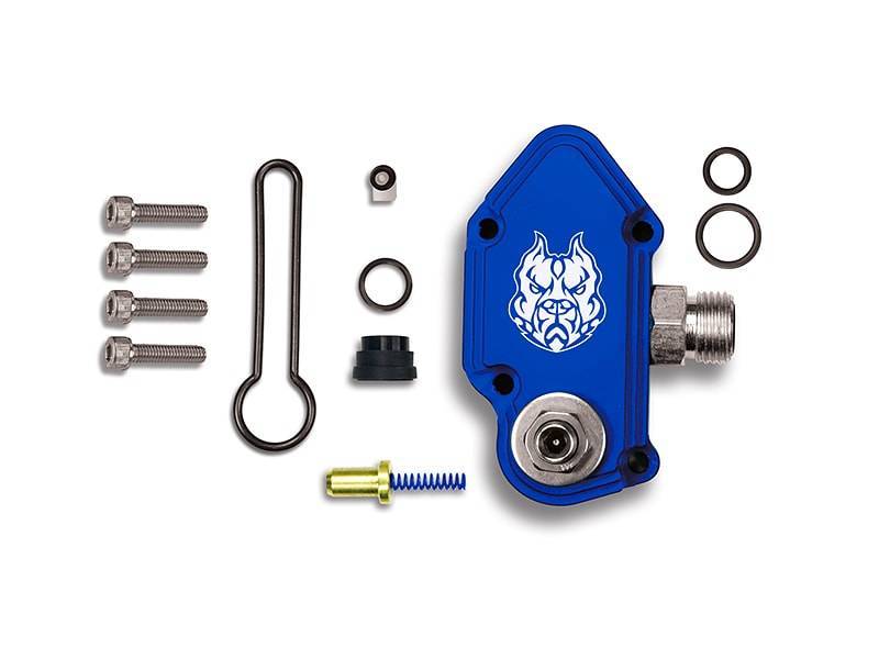 Sinister Diesel 03-07 Ford Powerstroke 6.0L Blue Spring Kit with Adjustable Billet Spring Housing Sinister Diesel 03-07 Ford Powerstroke 6.0L Blue Spring Kit with Adjustable Billet Spring Housing