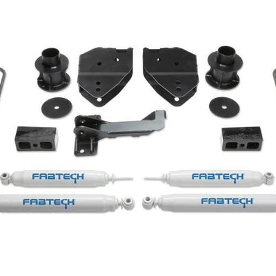 Fabtech 17-21 Ford F250/F350 4WD 4in Budget Sys w/Perf Shks