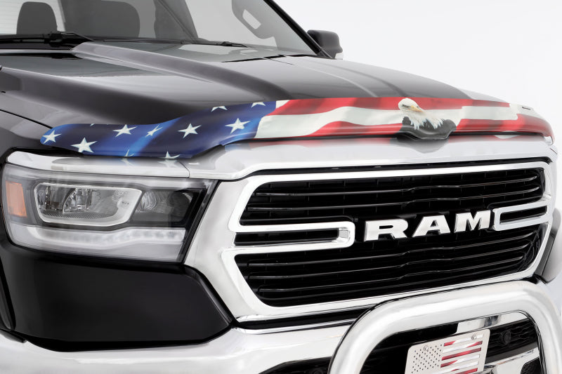 Stampede 2009-2018 Dodge Ram 1500 Excludes Rebel Models Vigilante Premium Hood Protector - Flag Stampede 2009-2018 Dodge Ram 1500 Excludes Rebel Models Vigilante Premium Hood Protector - Flag