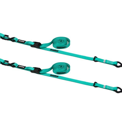 SpeedStrap x Shreddy - 1In x 10Ft Cam-Lock Tie Down w/ Snap S-Hooks Soft-Tie (2 Pac