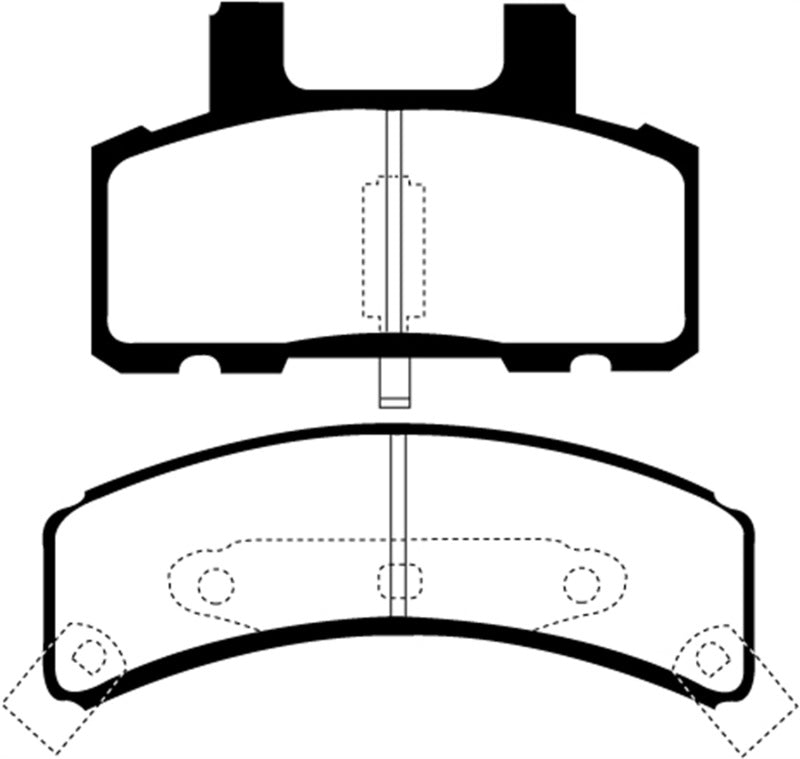 EBC 97-99 Cadillac Deville 4.6 (Rear Drums) Greenstuff Front Brake Pads EBC 97-99 Cadillac Deville 4.6 (Rear Drums) Greenstuff Front Brake Pads