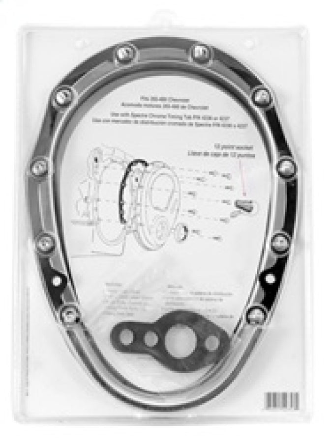 Spectre SB Chevrolet Timing Cover (Incl. Pre-Installed Seal/Gaskets/Bolts) - Chrome Spectre SB Chevrolet Timing Cover (Incl. Pre-Installed Seal/Gaskets/Bolts) - Chrome