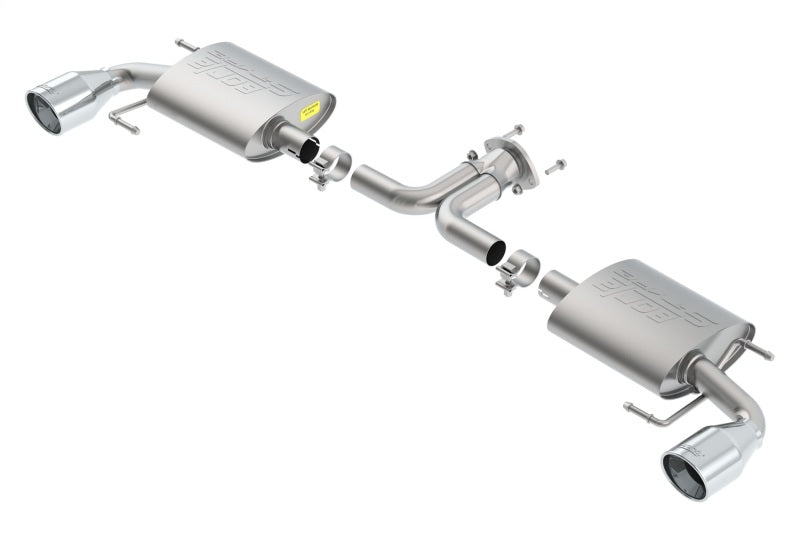 Borla 14-16 Mazda 3 2.0/2.5L AT/MT FWD S-Type Cat-Back Exhaust Single Split Rear Exit Borla 14-16 Mazda 3 2.0/2.5L AT/MT FWD S-Type Cat-Back Exhaust Single Split Rear Exit