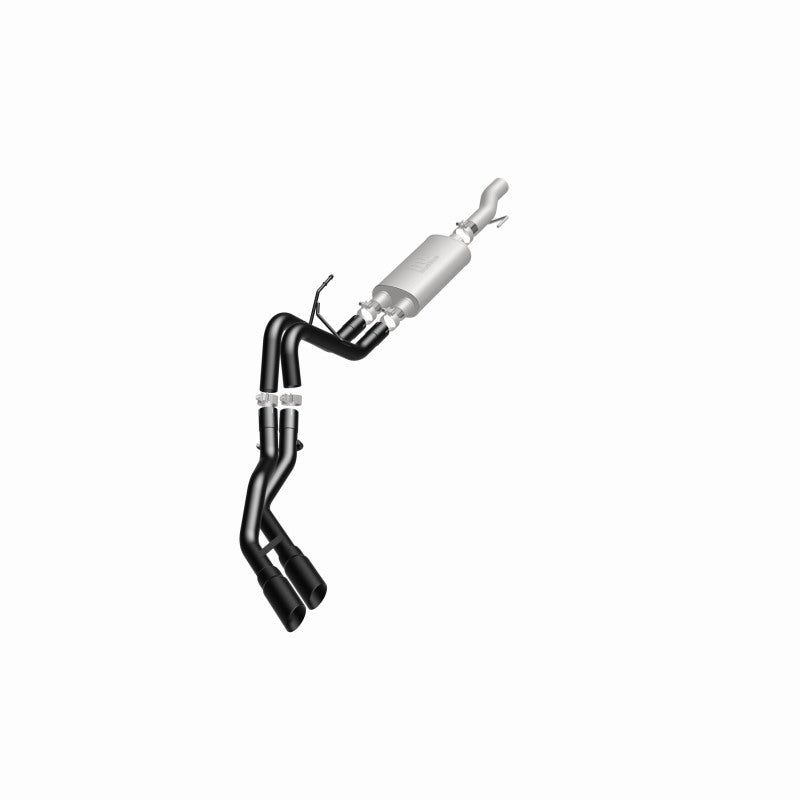 MagnaFlow SYS Cat-Back 10-14 Ford Raptor 6.2L V8 2.5/3in Black Dual Same Side Exit Rear 3.5 Tips MagnaFlow SYS Cat-Back 10-14 Ford Raptor 6.2L V8 2.5/3in Black Dual Same Side Exit Rear 3.5 Tips