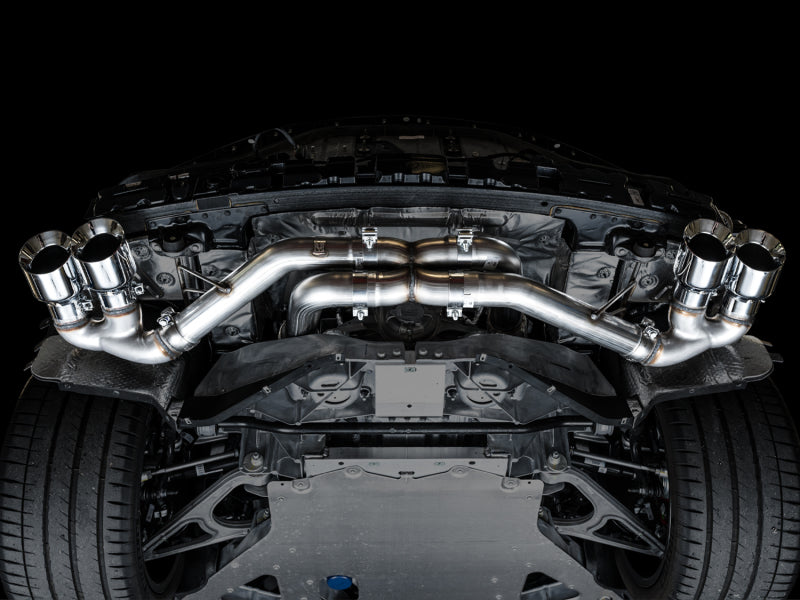 AWE Tuning 2020 Chevrolet Corvette (C8) Track Edition Exhaust - Quad Chrome Silver Tips AWE Tuning 2020 Chevrolet Corvette (C8) Track Edition Exhaust - Quad Chrome Silver Tips