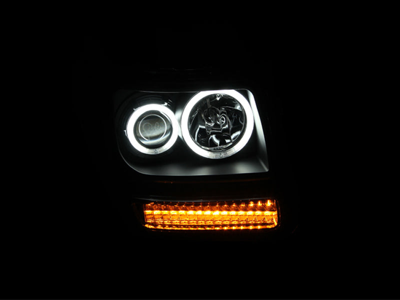 ANZO 2007-2012 Dodge Nitro Projector Headlights w/ Halo Black (CCFL) G2 ANZO 2007-2012 Dodge Nitro Projector Headlights w/ Halo Black (CCFL) G2