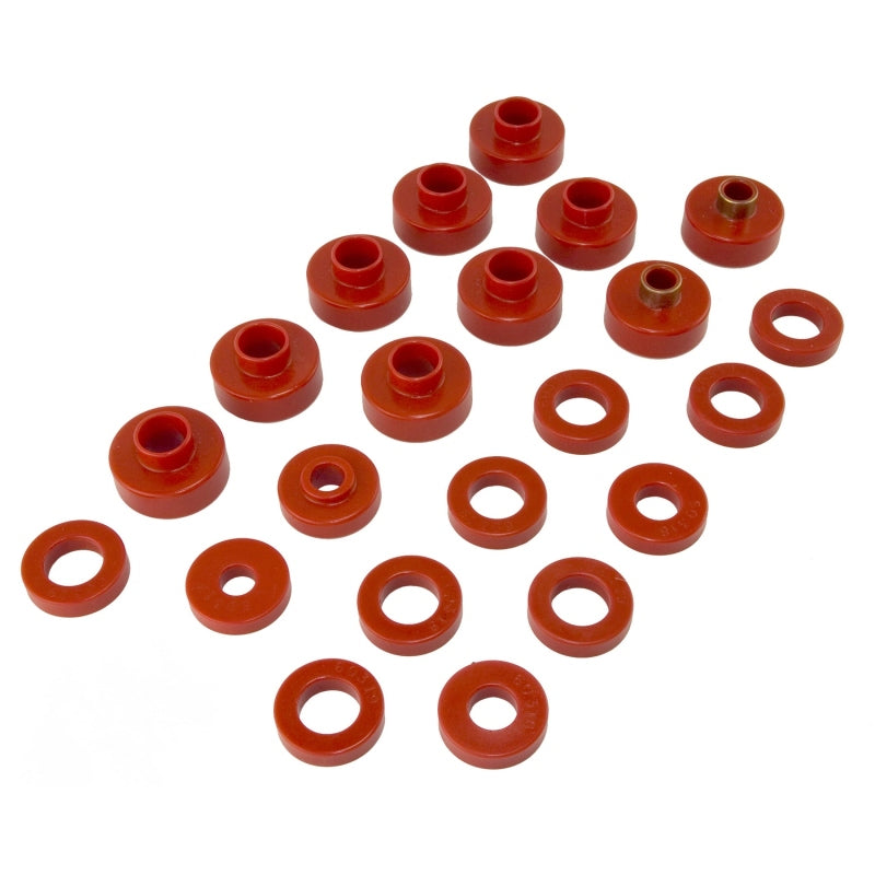 Rugged Ridge Body Mount Kit Red 76-79 22 Pieces Rugged Ridge Body Mount Kit Red 76-79 22 Pieces