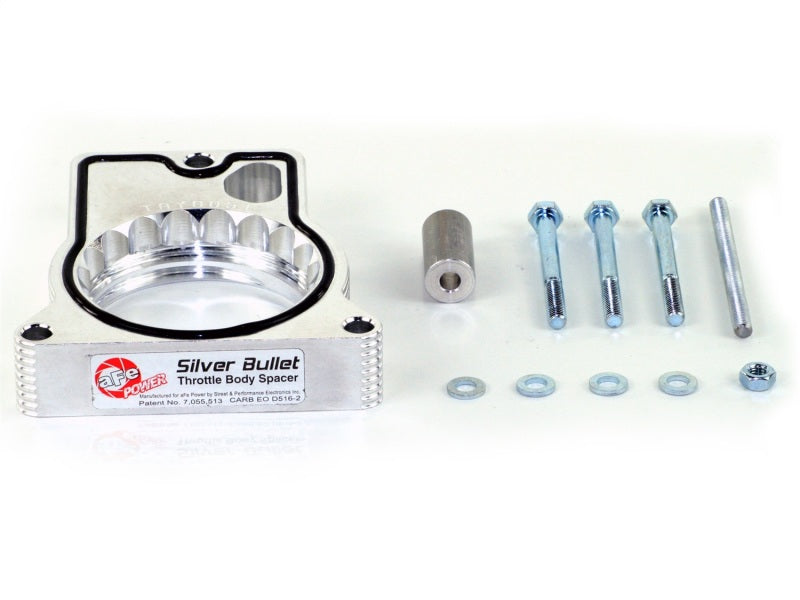 aFe Silver Bullet Throttle Body Spacers TBS GM C/K 1500/2500/3500 96-00 V8-5.0L 5.7L aFe Silver Bullet Throttle Body Spacers TBS GM C/K 1500/2500/3500 96-00 V8-5.0L 5.7L