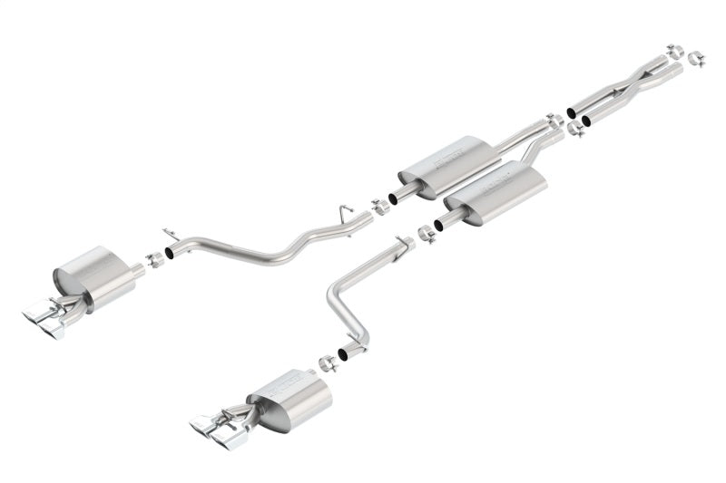 Borla 11-14 Dodge Challenger 3.6L AT/MT RWD 2Dr Single Split Rear Exit Rectangle Tip Catback Exhaust Borla 11-14 Dodge Challenger 3.6L AT/MT RWD 2Dr Single Split Rear Exit Rectangle Tip Catback Exhaust