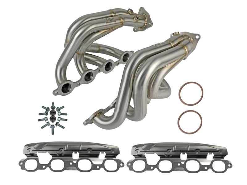 aFe Twisted 304SS Header 2020 Chevy Corvette (C8) 6.2L V8 - Brushed aFe Twisted 304SS Header 2020 Chevy Corvette (C8) 6.2L V8 - Brushed