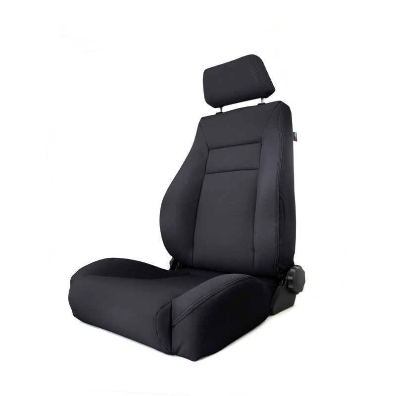 Rugged Ridge Ultra Front Seat Reclinable Black Denim 97-06TJ Rugged Ridge Ultra Front Seat Reclinable Black Denim 97-06TJ