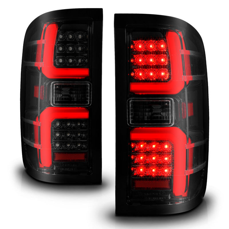 ANZO 15-19 Chevrolet Silverado 2500 HD/3500 HD LED Taillight w/ Sequential Black Housing/Smoke Lens ANZO 15-19 Chevrolet Silverado 2500 HD/3500 HD LED Taillight w/ Sequential Black Housing/Smoke Lens