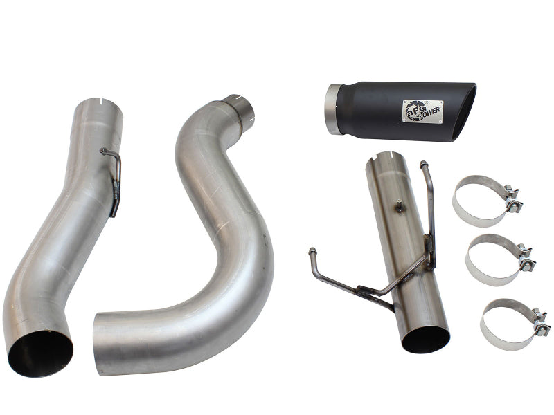 aFe MACHForce XP Exhaust Large Bore 5in DPF-Back Alu. 13-15 Dodge Trucks L6-6.7L (td) *Black Tip aFe MACHForce XP Exhaust Large Bore 5in DPF-Back Alu. 13-15 Dodge Trucks L6-6.7L (td) *Black Tip