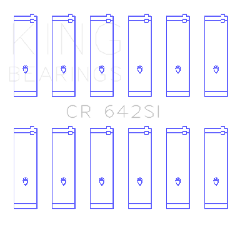King Engine Bearings Connecting Rod Bearing Set, For FORD V6 177CI 2.8L, 245CI 4.0L King Engine Bearings Connecting Rod Bearing Set, For FORD V6 177CI 2.8L, 245CI 4.0L