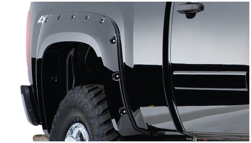 Bushwacker 07-13 Chevy Silverado 1500 Fleetside Pocket Style Flares 4pc 69.3in Bed - Black Bushwacker 07-13 Chevy Silverado 1500 Fleetside Pocket Style Flares 4pc 69.3in Bed - Black