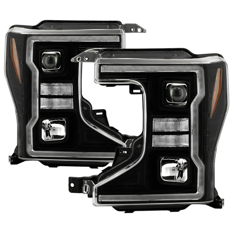 Spyder Signature 20-22 Ford F250/F350 (Halogen) Proj. Headlights - Black (PRO-YD-FS20HALSI-SEQ-BK) Spyder Signature 20-22 Ford F250/F350 (Halogen) Proj. Headlights - Black (PRO-YD-FS20HALSI-SEQ-BK)