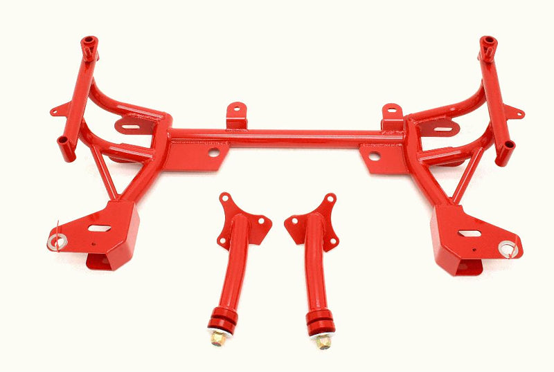 BMR 93-02 F-Body K-Member w/ Turbo SBC/BBC Motor Mounts and STD. Rack Mounts - Red BMR 93-02 F-Body K-Member w/ Turbo SBC/BBC Motor Mounts and STD. Rack Mounts - Red