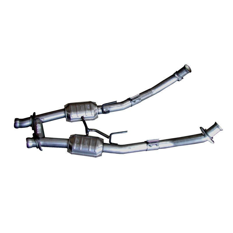 BBK 86-93 Mustang 5.0 High Flow H Pipe With Catalytic Converters - 2-1/2 BBK 86-93 Mustang 5.0 High Flow H Pipe With Catalytic Converters - 2-1/2