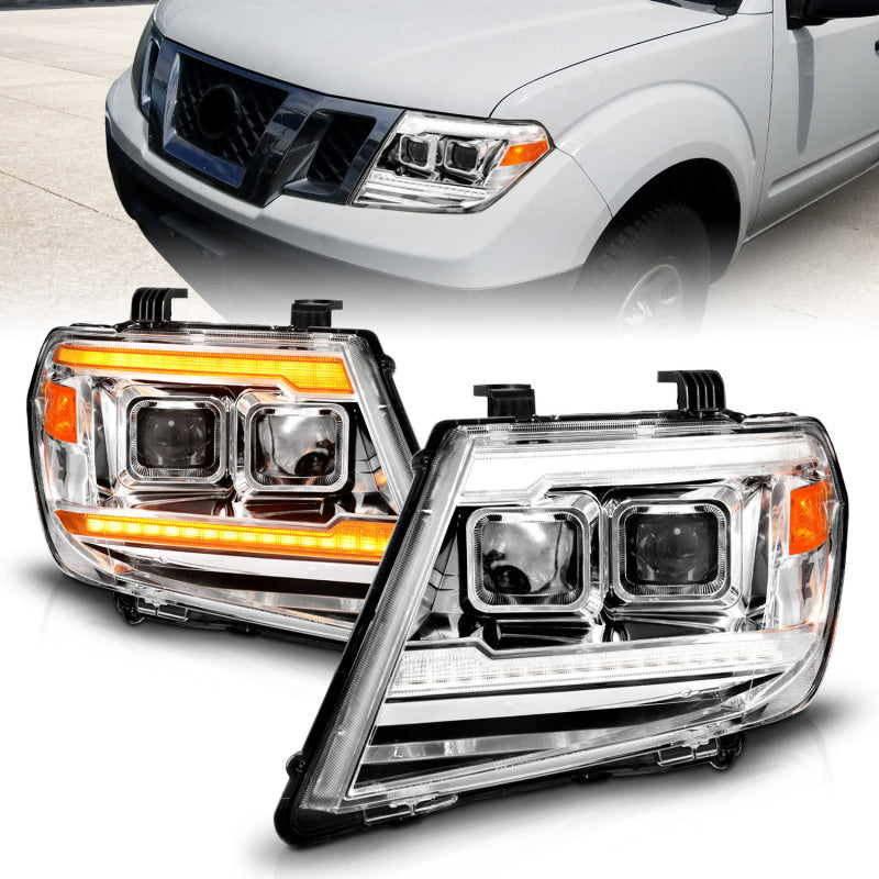 ANZO 09-20 Nissan Frontier Chrome Projector Plank Style DRL w/ Switchback & Sequential LED DRL ANZO 09-20 Nissan Frontier Chrome Projector Plank Style DRL w/ Switchback & Sequential LED DRL