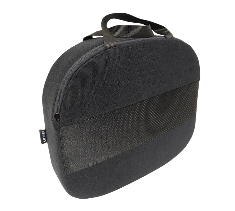 NRG Racing Seat Cushion - One Piece Memory Foam Nylon Black w/ White Stitching NRG Racing Seat Cushion - One Piece Memory Foam Nylon Black w/ White Stitching