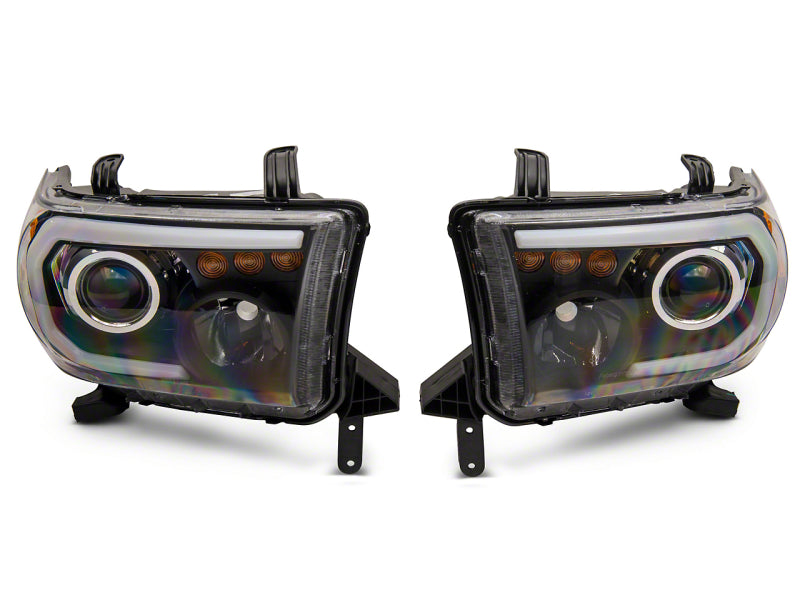 Raxiom 07-13 Toyota Tundra Axial Series Projector Headlights w/ LED Bar- Blk Housing (Clear Lens) Raxiom 07-13 Toyota Tundra Axial Series Projector Headlights w/ LED Bar- Blk Housing (Clear Lens)